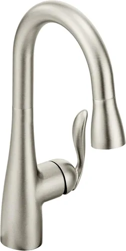 Vista 11 de Moen Arbor Grifo de barra desplegable cromado con una sola manija con Reflex, 5995, 0.375