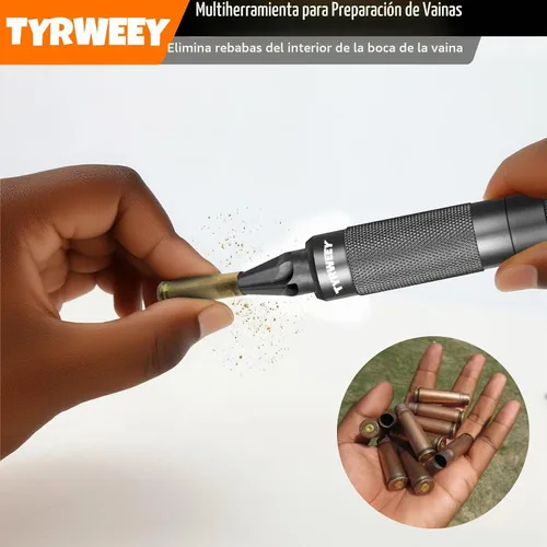 Vista 2 de Case Prep Multiherramienta, Herramientas de Desbarbado de Chaflán de Vaina para Recarga, Escariadores y Limpiadores de Bolsillo de Fulminante