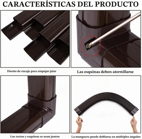 Vista 5 de LyPrem 3,0 m Mini juego de fundas para línea dividida 7,6 cm Kit de fundas de línea PVC para aire acondicionado mini dividido y central & Bomba