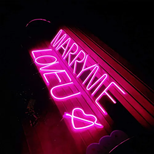 Vista 9 de Letras de neón rosadas, letreros LED que funcionan con pilas, luces LED del alfabeto, letrero de marquesina, letras decorativas de marquesina, luces