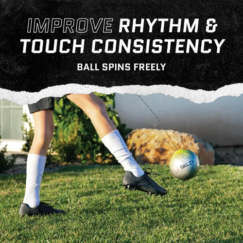 Vista 5 de SKLZ Star-Kick Touch - Entrenador de fútbol – Práctica de patadas y pases para jugadores jóvenes, perfecto para mejorar la coordinación pie-ojo