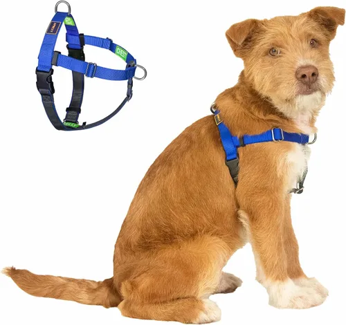 Vista 10 de Freedom - Arnés para perro sin tirones, fácil de caminar, deja de tirar con dos anillos en D de acero inoxidable, cómodo, etiquetas de instrucciones