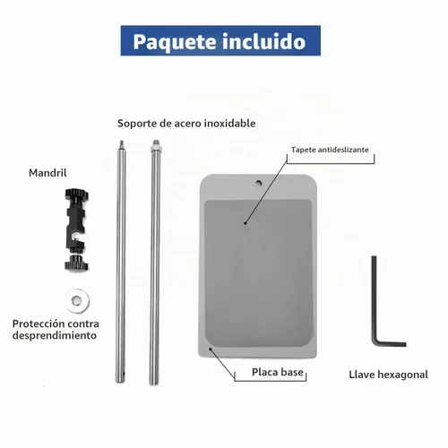Vista 3 de ONiLAB Soporte de placa universal con varilla de soporte y abrazadera