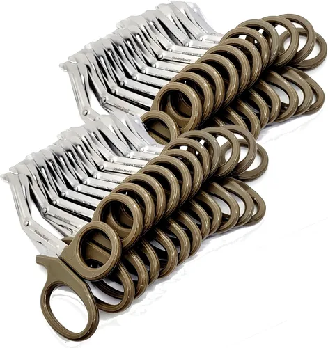 Vista 13 de Juego de 24 tijeras paramédicas EMT de 7.25 pulgadas, hechas de acero inoxidable de alta calidad, regalo ideal para EMT, enfermeras, médicos