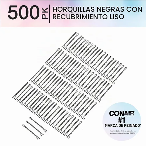 Vista 2 de Horquillas en envase color negro de Conair, Negro