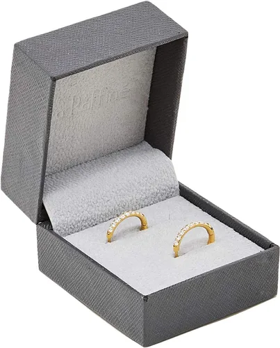 Vista 7 de Aretes de aro pequeños de plata de ley 925 con circonita cúbica, aretes de aro pequeños para mujeres y niñas, regalo de San Valentín, cumpleaños