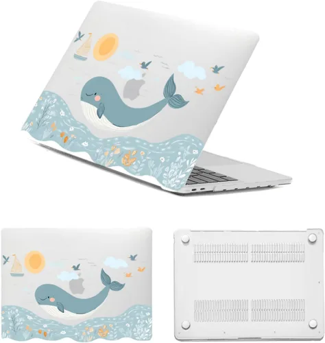 Vista 32 de Funda para MacBook Air de 15 pulgadas M5 M4 M3 M2 2026 2025 2024 2023 modelo A2941 A3114 A3241 A3448 con pantalla Retina, carcasa rígida resistente