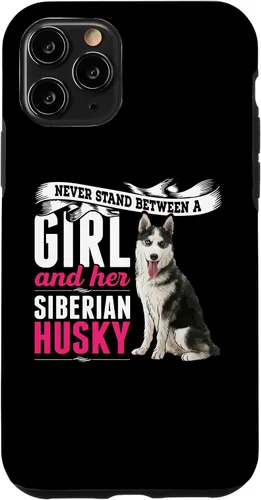 Vista 27 de iPhone 16 Never Stand Between A Girl And Her Siberian Husky Dog Case