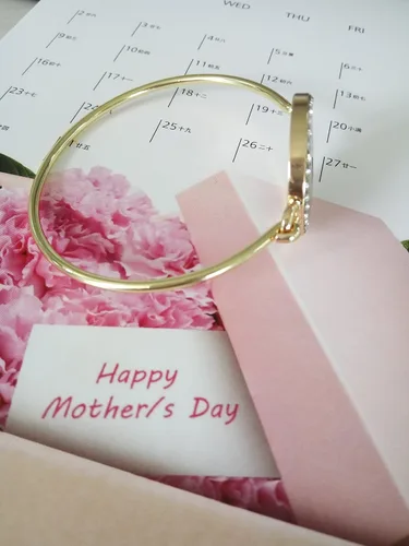 Vista 4 de MANZHEN Pulsera de cristal con diseño de estrella de David de abulón con dije judío