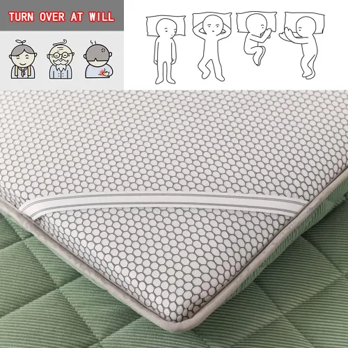 Vista 8 de KKCD Shikibuton - Colchón de futón japonés de felpa, cálido y suave, colchón enrollable para tatami, tapete portátil para dormir con fibra de Verde