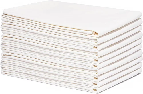 Vista 14 de Toallas de saco de harina Beige - 100% algodón orgánico, paquete de 5, 68.6 x 68.6 cm, toallas de cocina beige altamente absorbentes - Toallas