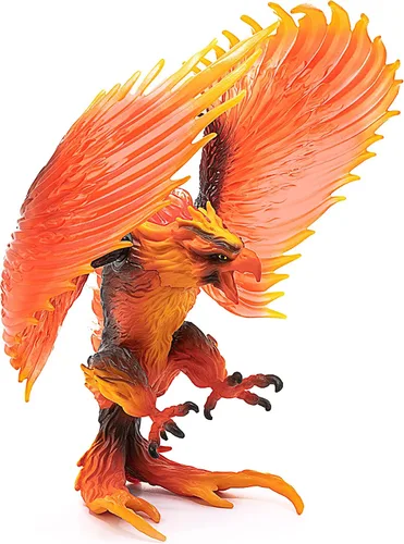 Vista 6 de Schleich Eldrador Creatures - Figura de acción de 17,8 cm de águila de fuego - Figura de grifo de lava con alas móviles para niños y niñas - Figuras