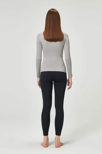 Vista 3 de DEVOPS - Paquete de 2 camisas de manga larga térmicas de cuello tortuga para mujer de comprensión, para usar debajo de la ropa