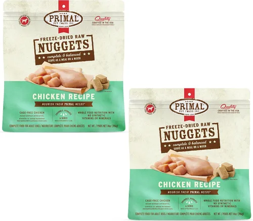 Vista 12 de Primal - Nuggets de alimento crudo liofilizado para perros, res, comida completa y balanceada, también se puede utilizar como complemento o premio