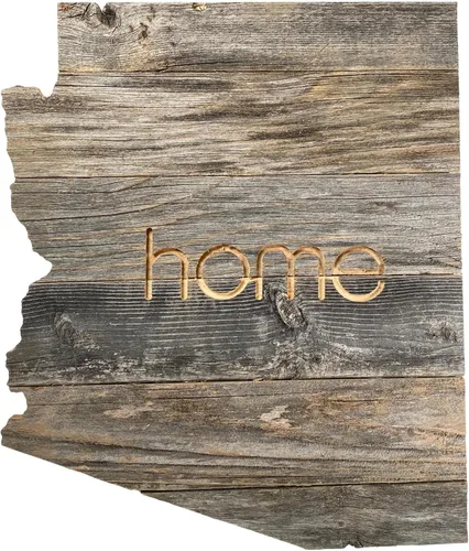 Vista 13 de Letrero de madera rústica de Alabama para casa de campo, decoración del hogar de pared estatal, es un gran regalo temático de AL para recién
