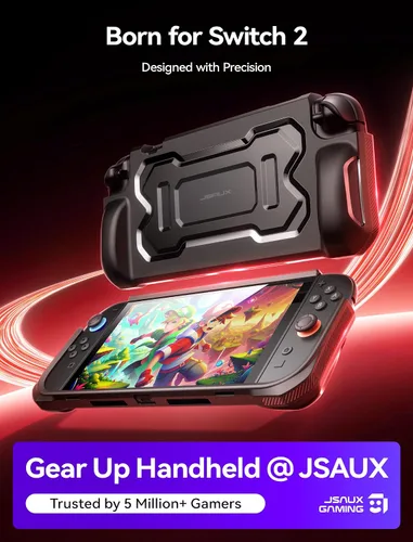 Vista 2 de JSAUX Protective Case for Nintendo Switch 2 2025, TPU Grip Portable Cover Compatible with Switch 2 Case and JoyCon Controller, Accessories with Drop