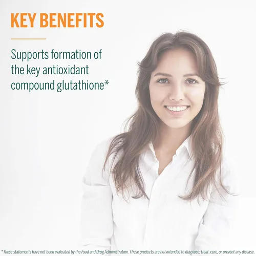 Vista 6 de Genestra Brands Precursores de glutatión, 30 cápsulas Suplemento de apoyo antioxidante, apoya la formación del compuesto antioxidante clave