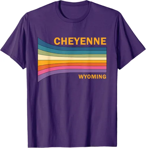Vista 22 de Retro Vintage 70s Cheyenne Wyoming camiseta