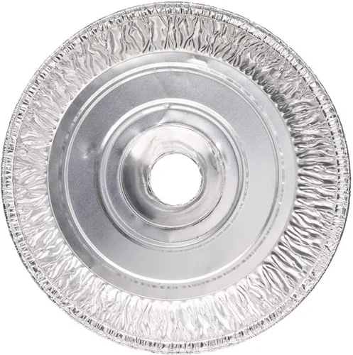 Vista 3 de Moldes desechables de aluminio de 10 "Angel Tube Foil: 10 sartenes