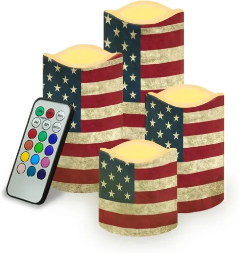 Vista 26 de Ystardream Velas sin llama de hojas tropicales con control remoto que funcionan con pilas, velas LED realistas con control remoto y temporizador