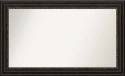 Vista 29 de Amanti Art Espejo de pared personalizado no biselado (25 x 25 pulgadas), marco de bronce acentuado, varios tamaños personalizados, espejo de baño