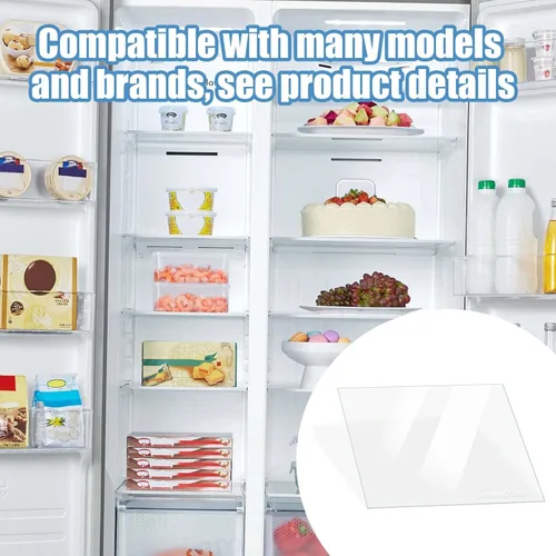 Vista 5 de 240350608 Reemplazo de vidrio para refrigerador, inserto de estante de vidrio compatible con Frigidaire Kenmore, White-Westinghouse, Crosley