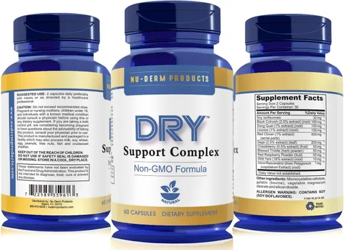 Vista 3 de Nuderm DRY HYPERHIDROSIS TRATAMIENTO Píldoras para detener la sudoración, manos sudorosas Pies sudorosos Sudores nocturnos Sudores Sudorosos Axilas