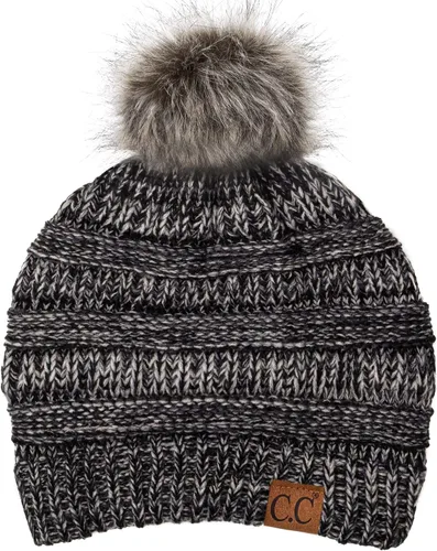 Vista 386 de C.C Trendy Warm Chunky Soft Stretch Cable Knit Beanie