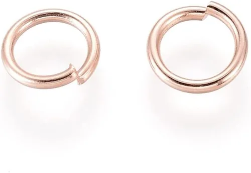 Vista 46 de HDSupplies 100 piezas - 4mm de argollas de acero inoxidable 304 de tono negro - Calibre 22 (espesor de 0.6mm)