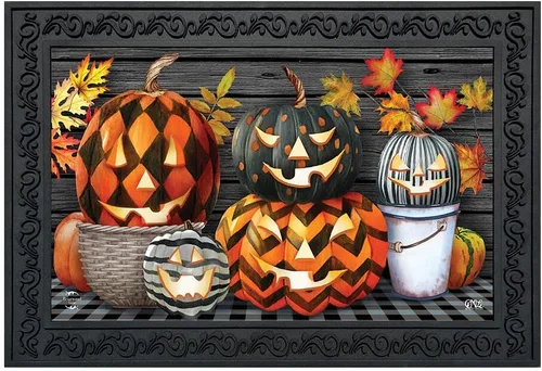 Vista 5 de Briarwood Lane Felpudo de calabaza de Halloween Halloween Pumpkin
