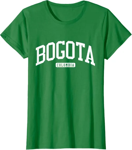 Vista 41 de Camiseta estilo universitario de Bogotá Colombia, Negro