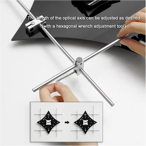 Vista 3 de Relojes de pared grandes de 16 pulgadas para decoración de sala de estar, reloj de pared moderno, eje de lámpara de metal ajustable