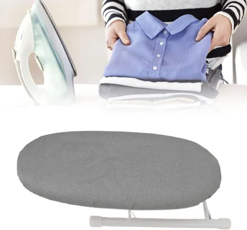 Vista 4 de Mini tabla de planchar, resistente al calor, tabla de planchar S multifuncional para viajes (gris)