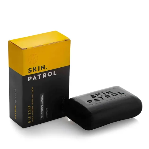 Vista 6 de Skin Patrol - Barra de jabón de carbón activado, sin sulfatos, sin parabenos, 5.2 onzas, paquete de 1