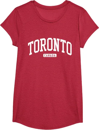 Vista 44 de Camiseta estilo universitario de Toronto Canada, Negro