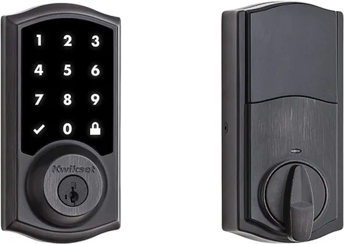 Vista 9 de Kwikset 916 cerradura electrónica inteligente SmartCode con entrada sin llave y pantalla táctil con seguridad SmartKey y tecnología ZigBee 3.0