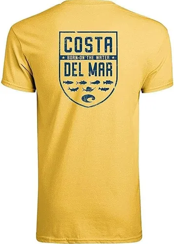 Vista 7 de Costa Del Mar Camiseta de manga corta Species Shield para hombre