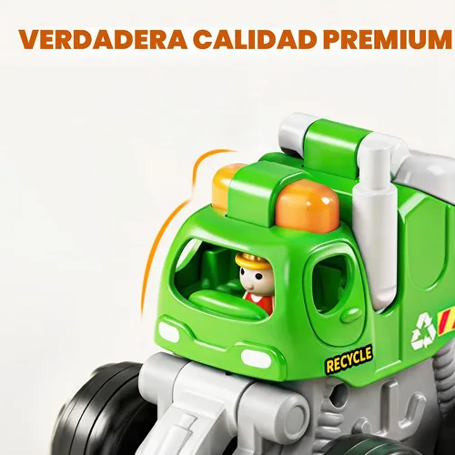 Vista 5 de iPlay, iLearn Camiones de construcción de acrobacias para niños pequeños