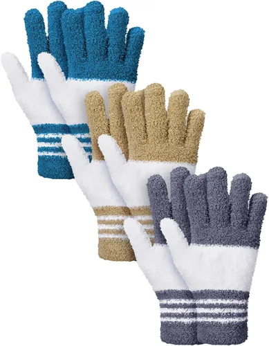 Vista 26 de Patelai 12 pares de guantes de microfibra para plantas y hojas, talla S Colores surtidos