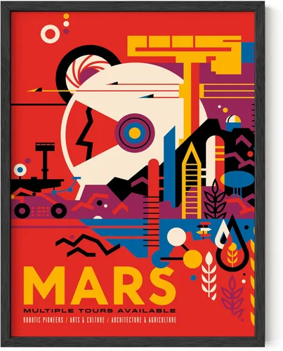 Vista 45 de HAUS AND HUES Arte de pared espacial – Pósteres espaciales vintage, póster JPL de la NASA, pósteres vintage de la NASA para paredes, arte de pared