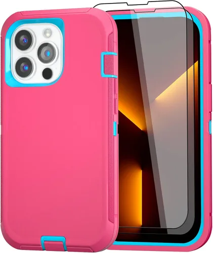 Vista 34 de Funda para iPhone 13 Funda 6.1" con Soporte Plegable y Clip para Cinturón con 2 Protectores de Pantalla + 2 Protectores de Lente de Cámara, Cubierta