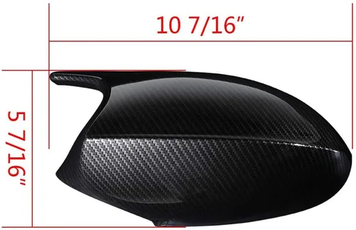 Vista 2 de Corp Par de tapas de fibra de carbono estilo M3 para espejo compatibles con BMW E90 E91 E92 E93 Pre-LCI 323i 328i
