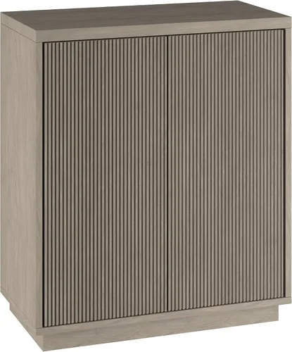 Vista 11 de Henn&Hart Alston - Armario Accent, 28 pulgadas de ancho, blanco aliso Fluted doors and clean lines create modern charm, with hidden storage, an