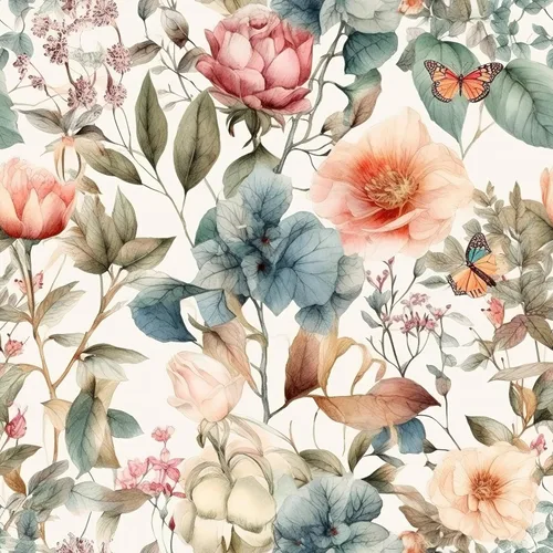 Vista 10 de Booming Peony - Papel tapiz floral de peonía para despegar y pegar - Papel tapiz autoadhesivo removible de hojas azul/blanco - Mural decorativo
