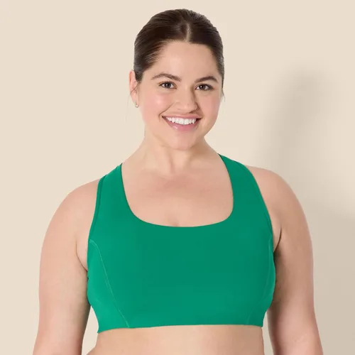 Vista 7 de Tienda Essentials Sujetador deportivo Active FormFlex Buttery Soft Light Support con cuello cuadrado y espalda cruzada para mujer
