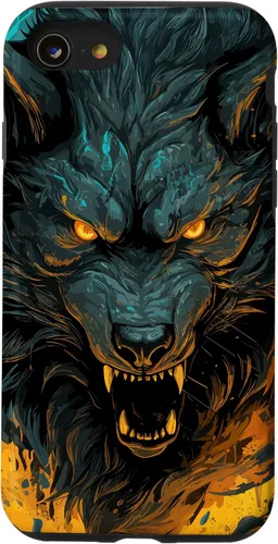 Vista 18 de Fenrir Wolf - Funda para iPhone 17, diseño de mitología nórdica