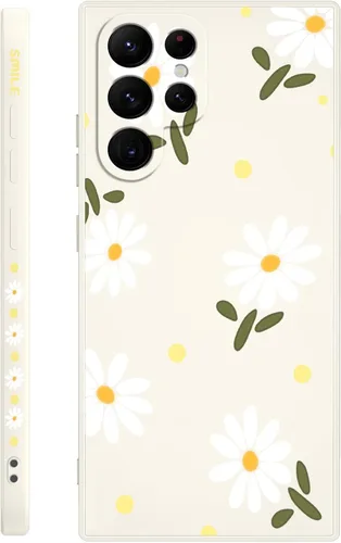 Vista 13 de LEECG Funda para Samsung Galaxy S22, Diseños de Flores Elegantes de Silicona Suave con Protección contra Caídas y Resistente a Huellas Dactilares