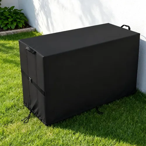 Vista 5 de Cubierta de Caja de Almacenamiento Exterior, Cubierta Impermeable de Resina para Contenedor de Almacenamiento, Cubiertas de Caja de Cubierta