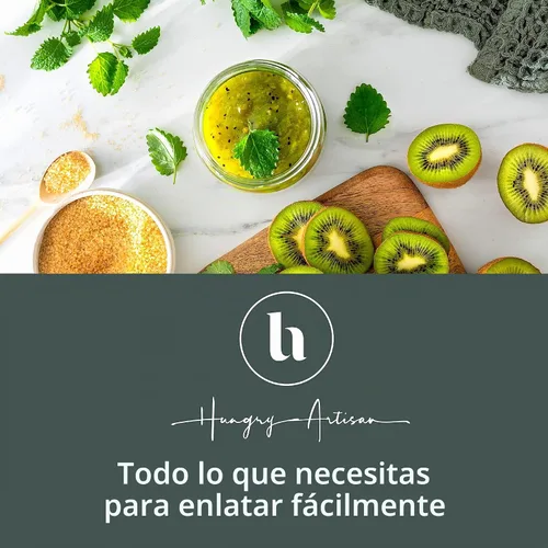 Vista 2 de Hungry Artisan - Kit de suministros para conservas, acero inoxidable, 18 Ideal para encurtidos, mermeladas, salsas y condimentos. Juego de conservas