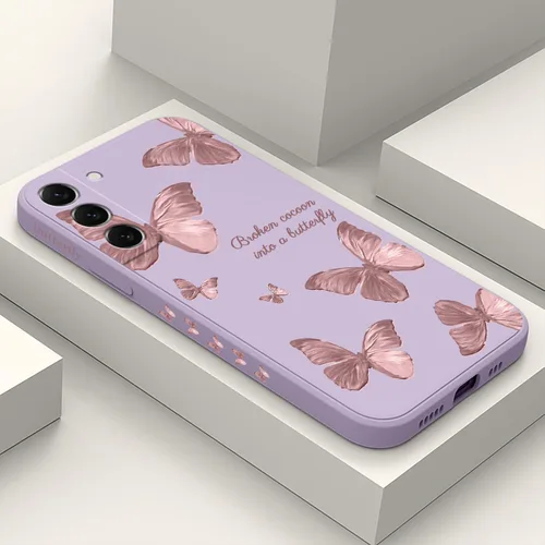 Vista 15 de LEECG Funda para Samsung Galaxy S22, Diseños de Flores Elegantes de Silicona Suave con Protección contra Caídas y Resistente a Huellas Dactilares